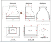 Fobest custom copper range hood - custom link for Paula Oneil - -Fobest Appliance