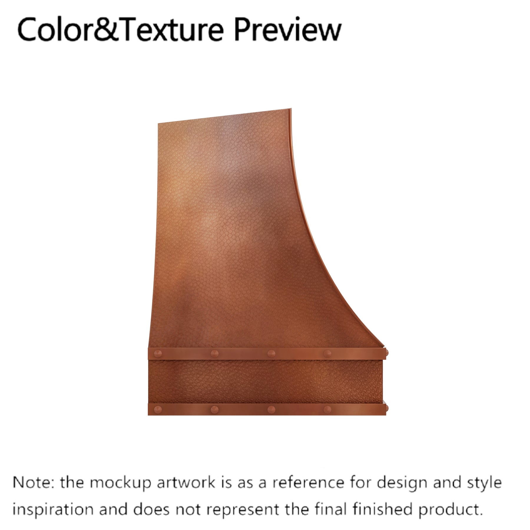 Fobest Custom Range Hood-FCP-131 Copper Metal Range Hood Custom Link for Loralee