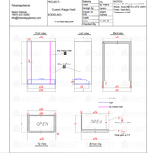 Fobest Custom Metal Range Hood FSS-405 - Custom Link for Gail Marshall Interiors