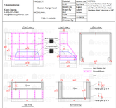 Fobest Custom Metal Range Hood - Canada Custom Order Link for Joanie Lefebvre