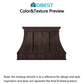 Fobest Custom Range Hood-FCP-381- Copper Metal Range Hood Custom Link for Chris