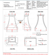 Fobest Custom Range Hood-FCP-35 Copper Metal Range Hood Custom Link for Rebecca