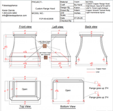 Fobest Custom Range Hood-FCP-69 Copper Metal Range Hood Custom Link for Sydney 