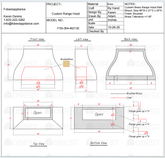 Fobest Custom Metal Range Hood FSS-364 - Custom Link for Heather 