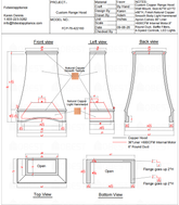 Fobest Custom Range Hood-FCP-76 Copper Metal Range Hood  Custom Link for Dustin