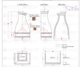 Fobest Custom Metal Range Hood FCP-29-50% Deposit Custom Link for Ally