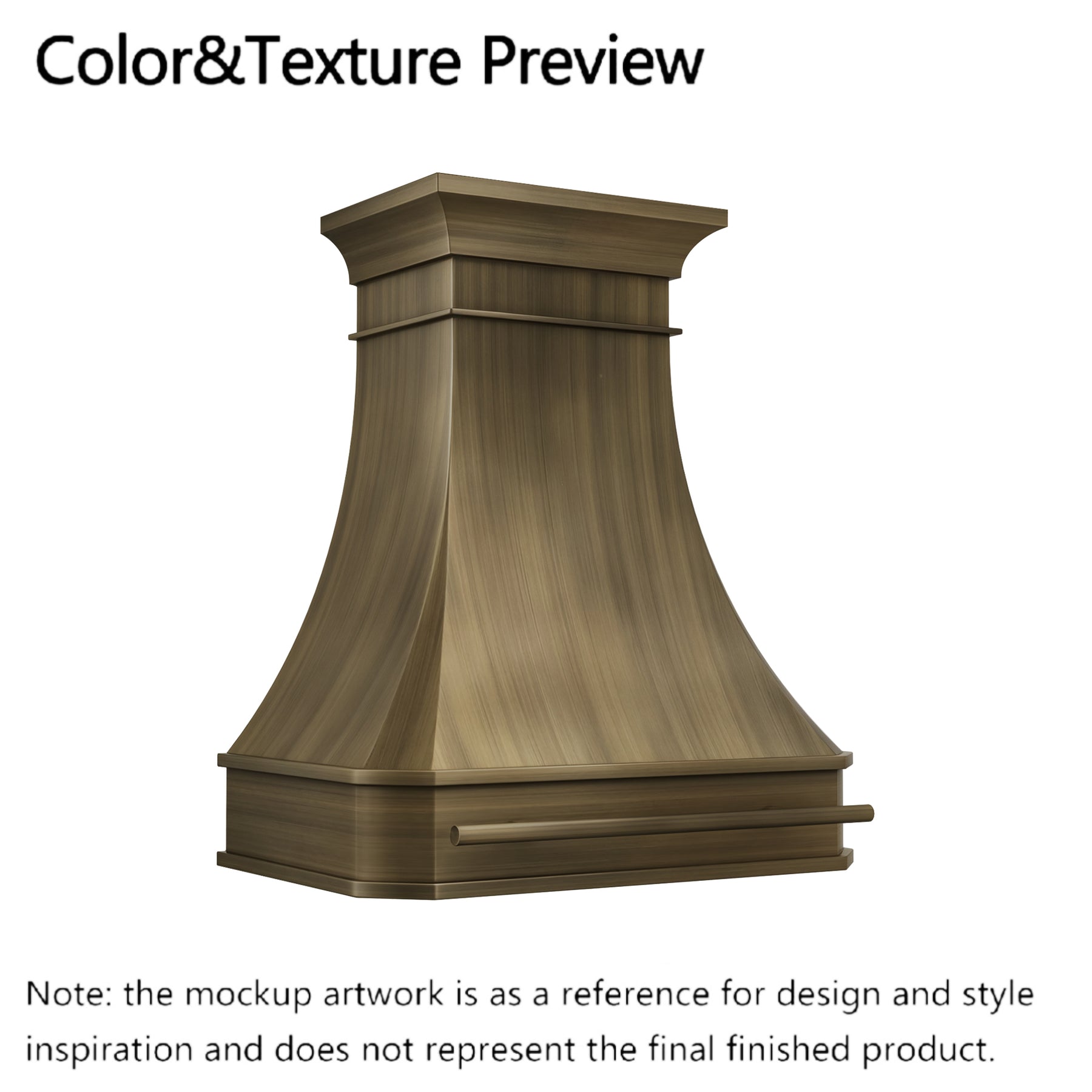 Fobest Custom Range Hood-FSS-493 Brass Metal Range Hood Custom Link for Edwards