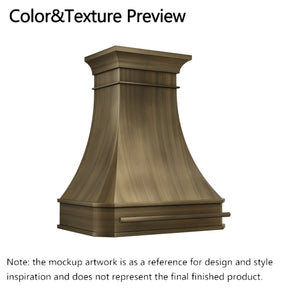 Fobest Custom Range Hood-FSS-493 Brass Metal Range Hood Custom Link for Edwards