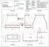 Fobest Custom Metal Range Hood FCP-29 - Custom Link for Ryan