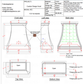 Fobest Custom Range Hood-FCP-35 Copper Metal Range Hood Custom Link for Monica