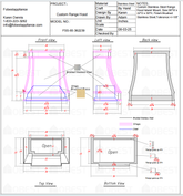 Fobest Custom Kitchen Hood - Custom Link for Nancy