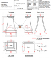 Fobest Custom Range Hood-FCP-1 Copper Metal Range Hood Custom Link for Dale