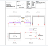 Fobest Custom Range Hood-Hood Model FSS-215 Custom Link for Bryan