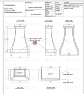Fobest Custom Metal Range Hood FCP-35 Custom Link for Angela McCormick