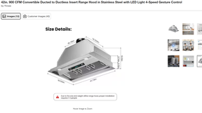 Fobest Custom Range Hood-FSS-116 Brass Metal Range Hood Custom Link for Kindle