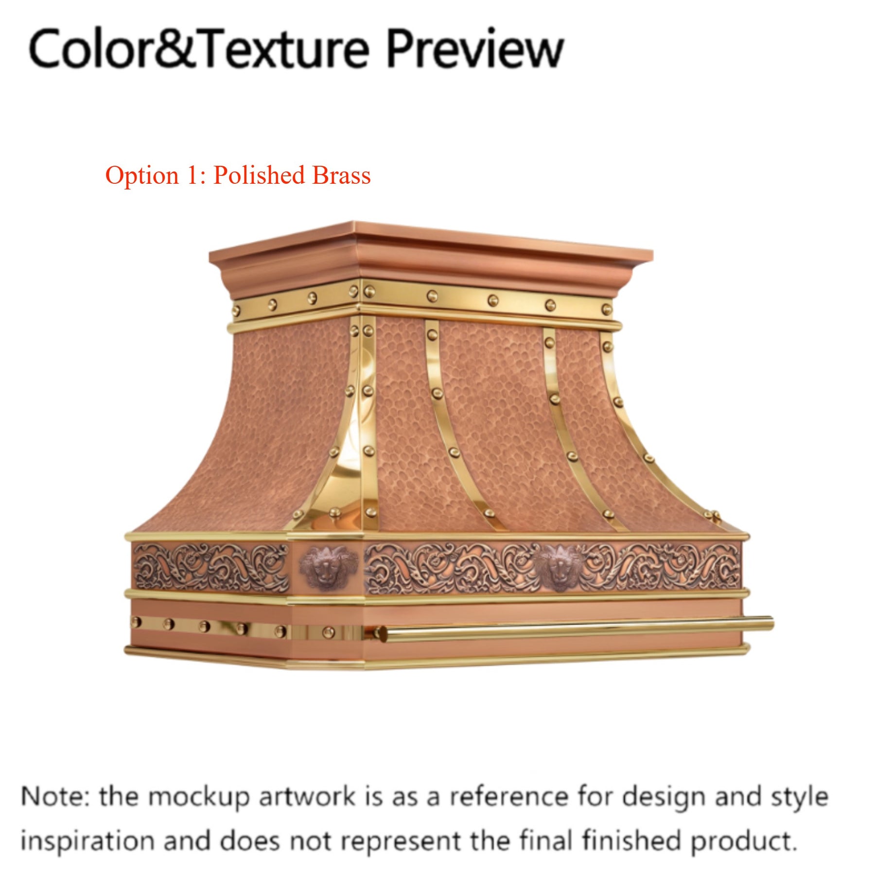 Fobest Custom Range Hood-FCP-223 Copper Metal Range Hood Custom Link for Brian