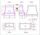 Fobest Custom Stainless Steel Range Hood - Custom Link for Omeed