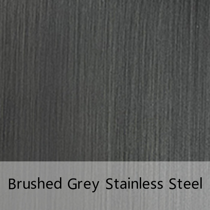 brushed-grey stainless steel color