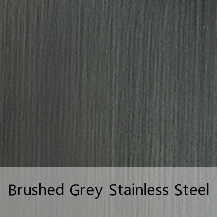 brushed-grey stainless steel color