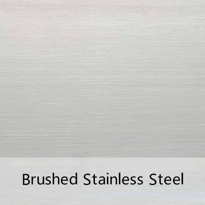 Brushed stainless steel color