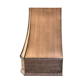 Fobest Instock Custom Antique Copper Range Hood with Smooth Finish FCP-99