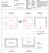 Fobest Custom Metal Range Hood - Canada Custom Order Link for Andrea Hylton