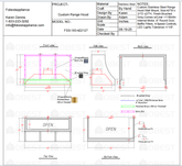Fobest Custom Kitchen Vent Hood - Custom Link for Brianna