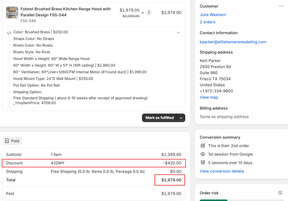 Fobest Custom Range Hood – FA2733 Remaining Balance Custom Payment Link of FSS-544