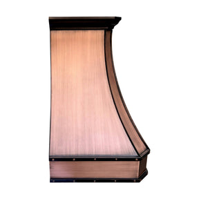 Fobest Instock Custom Copper Range Hood with Antique Copper Finish FCP-252