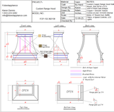 Fobest Custom Metal Range Hood FCP-132 Custom Link for Beth