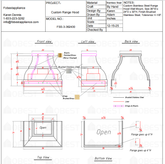 Fobest Custom Metal Range Hood FSS-3 Custom Link for Harper