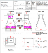 Fobest Custom Range Hood-FCP-32 Copper Metal Range Hood New Custom Link for Peggy