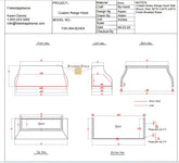 Fobest Custom Range Hood - Custom Link for Suzy & James
