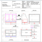 Fobest Custom Metal Range Hood FSS-154 - Custom Link for Ashley Fontenot