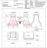 Fobest Custom Metal Range Hood FSS-493 - Custom Link for Lisa