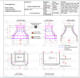 Fobest Custom Metal Range Hood FCP-252 - 50% Deposit Custom Link for Susan