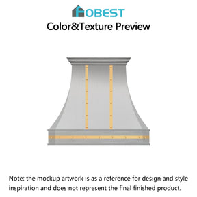 Fobest Custom Range Hood-FSS-6 Stainless Steel Metal Range Hood Custom Link for Erin