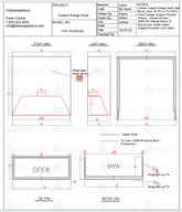 Fobest Custom Metal Range Hood - Custom Link for Adi Gabbai  