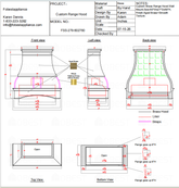 Fobest Custom Range Hood-FSS-279 Brass Metal Range Hood Custom Link for Miguel