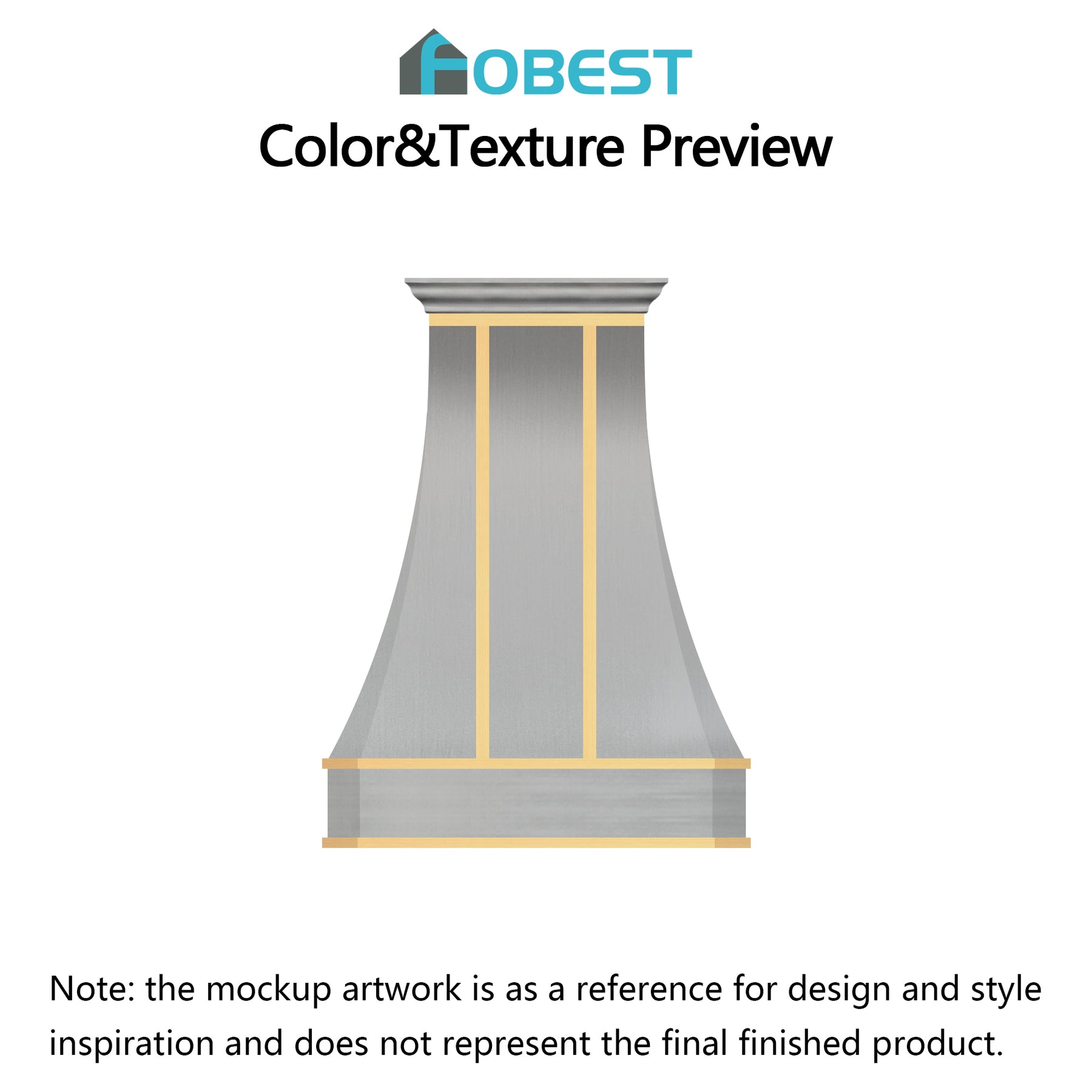 Fobest Custom Range Hood-FSS-66 Stainless Steel Metal Range Hood Custom Link for Kate