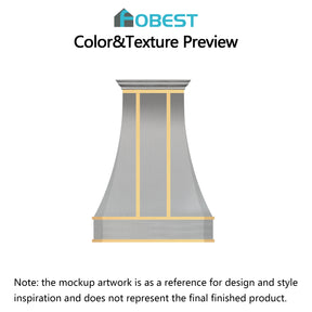 Fobest Custom Range Hood-FSS-66 Stainless Steel Metal Range Hood Custom Link for Kate