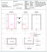 Fobest Custom Metal Range Hood FSS-405 - Custom Link for Gail Marshall Interiors