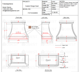 Fobest Custom Metal Range Hood FCP-35 Custom Link for Audreanna 