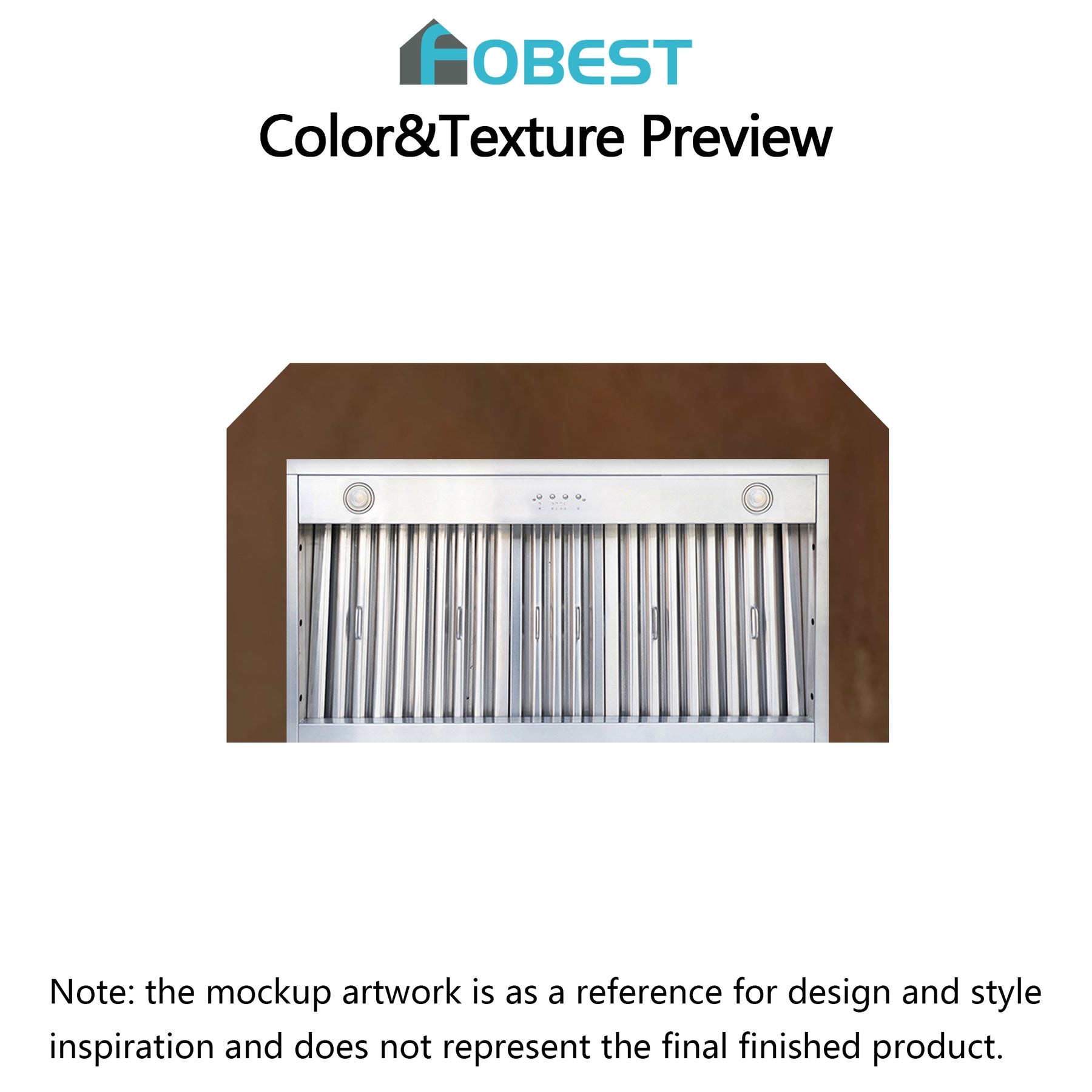 Fobest Custom Range Hood-FCP-619  Copper Metal Range Hood Custom Link for Julie