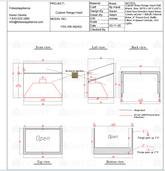 Fobest Custom Range Hood FSS-336 Custom Link for Tracy