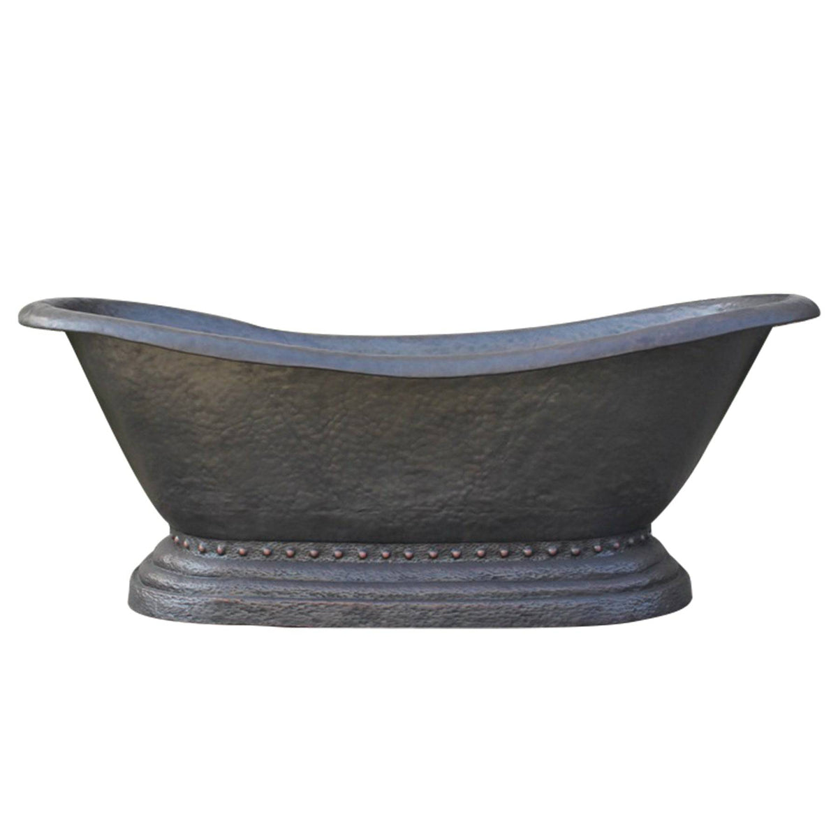 Fobest Handmade Double-Slipper Custom Oil Rubbed Bronze Copper Bathtub FBT-2