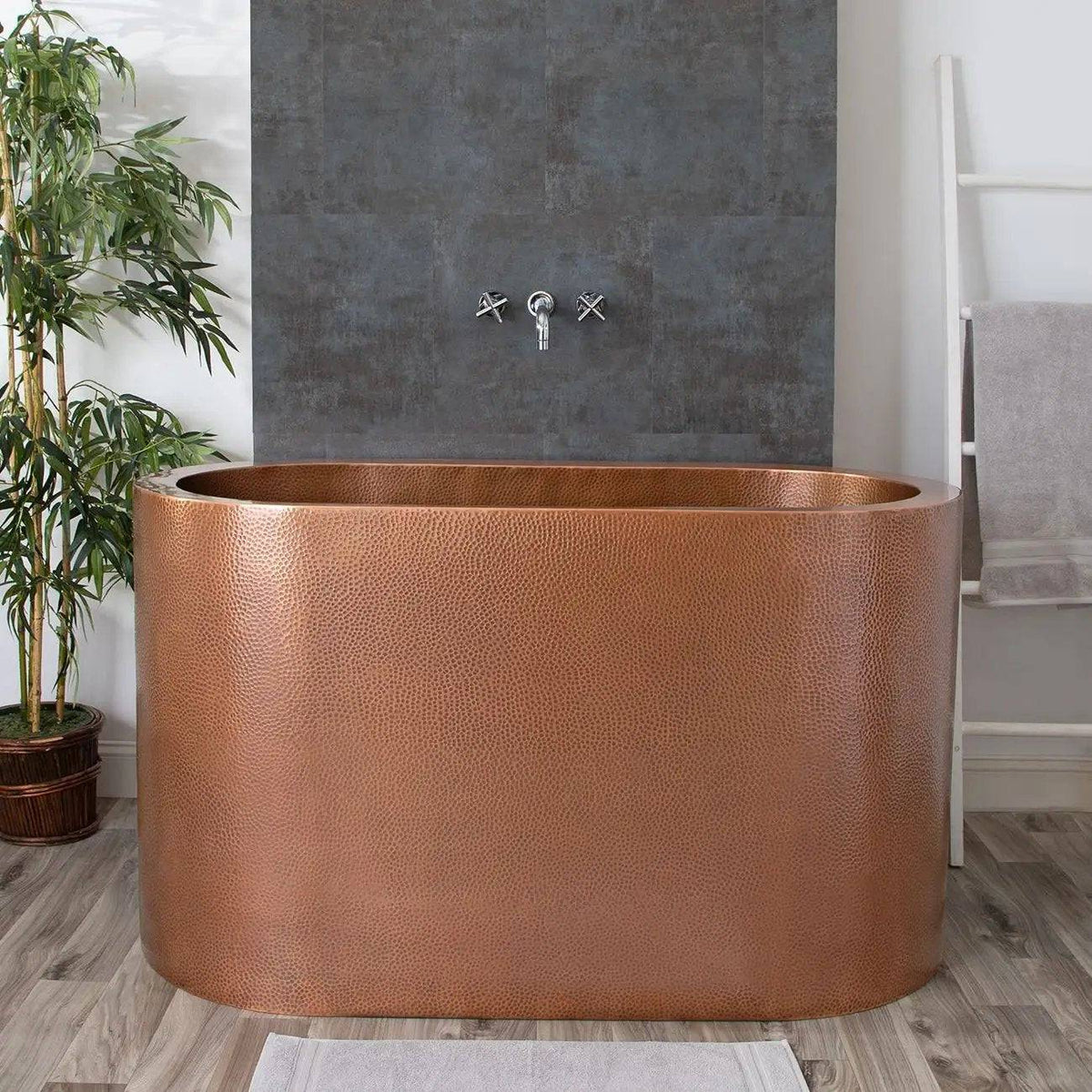 Fobest Handmade Double-Wall Custom Natural Copper Bathtub FDT-3