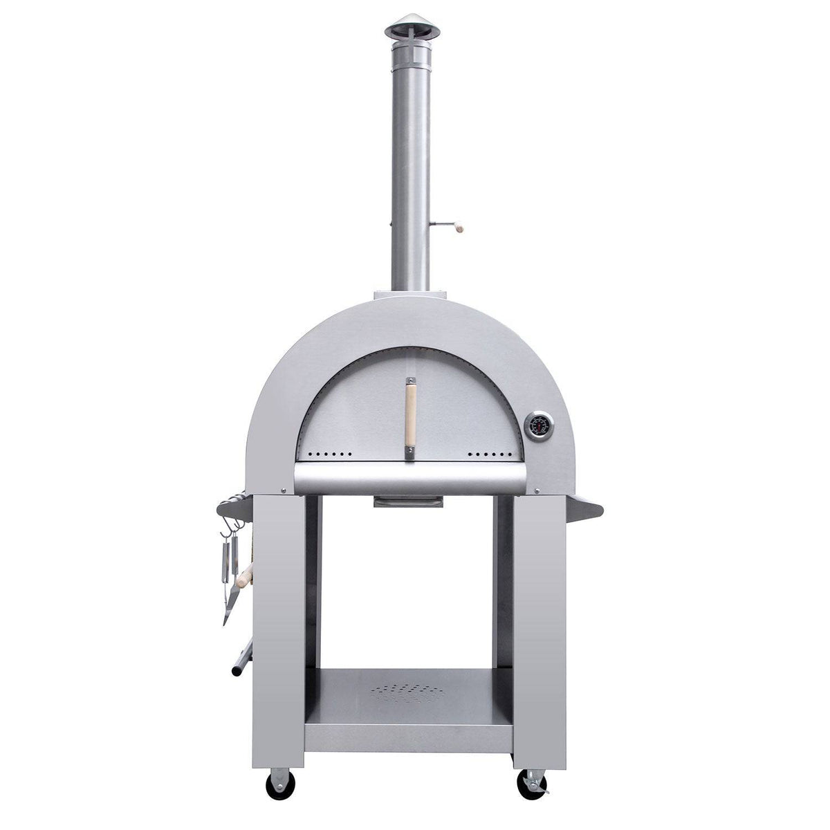 Fobest Kitchen Stainless Steel Freestanding Wood Burning Outdoor Pizza Oven