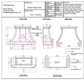 Fobest custom stainless steel range hood FSS-111 for Laura - -Fobest Appliance