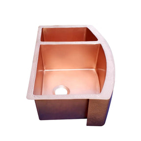 Fobest Double Bowl Natural Copper Kitchen Sink FCK-3 - Copper Sink-Fobest Appliance
